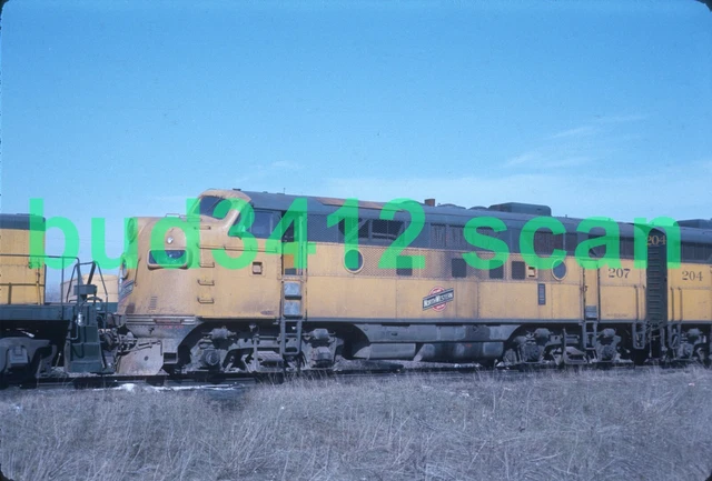 CNW Chicago & North Western F3 #207 at Proviso IL 1976 DUPLICATE? Slide!