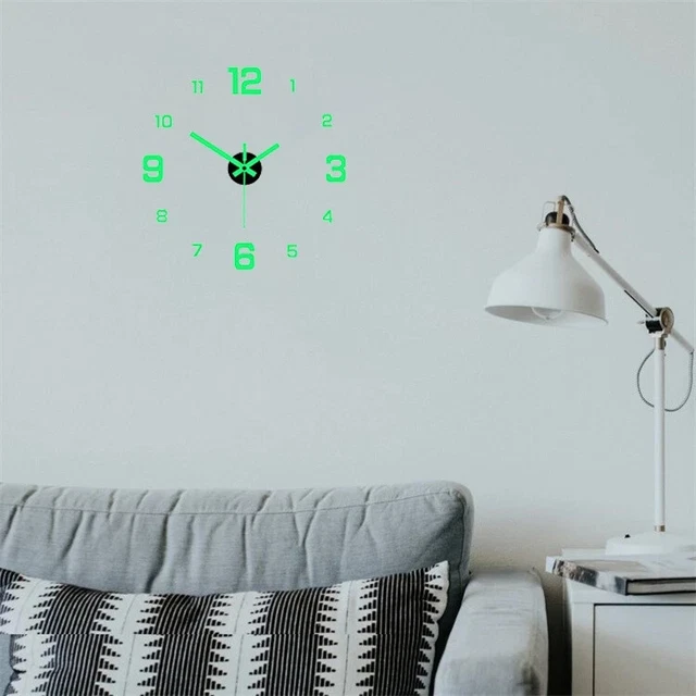 horloge numérique créative Simple et lumineuse bricolage horloge murale