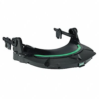 Msa Safety Faceshield Frame: Plastic, Black, Dielectric Protection, Debris