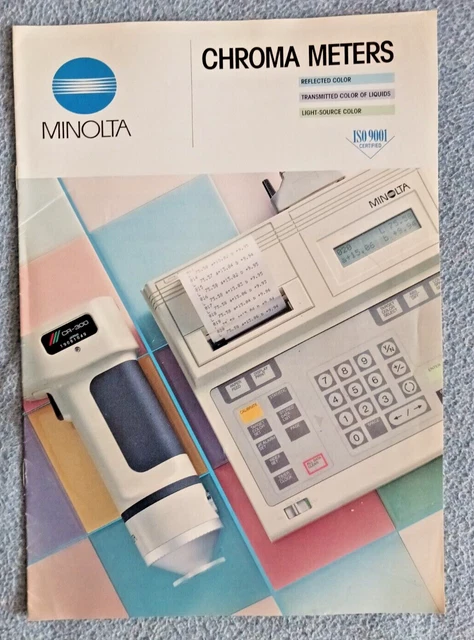 Minolta Chroma Meters Vintage 1994 Short Form Catalog