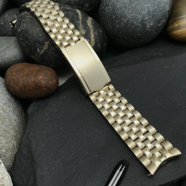 rare 19mm JB Champion 14k Gold-Filled Premium 1970s Vintage Watch Band