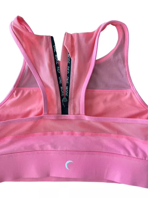 ZYIA ACTIVE ALL Star Neon Pink Sports Bra Mesh One More Rep Zip Back Size XS  NWT £22.96 - PicClick UK