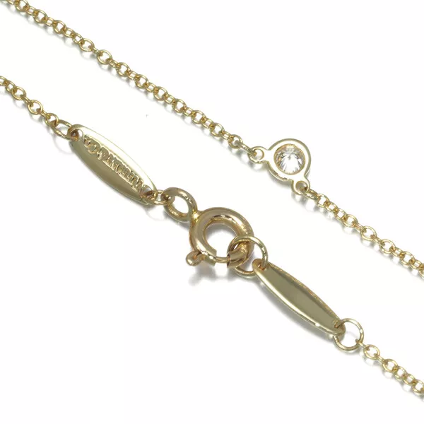 Auth Tiffany&Co. Necklace Diamonds By The Yard 18K 750 Yellow Gold 3