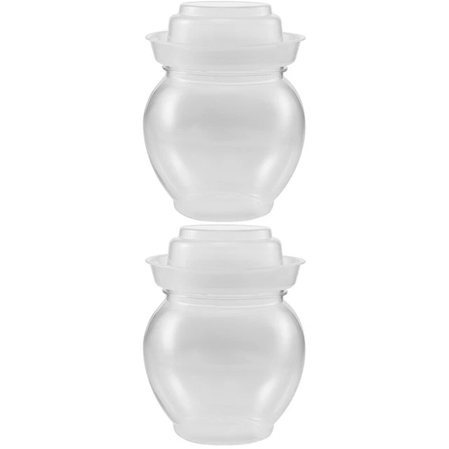 2 pezzi di sigillante per sottaceto barattolo in plastica barattolo vegetale