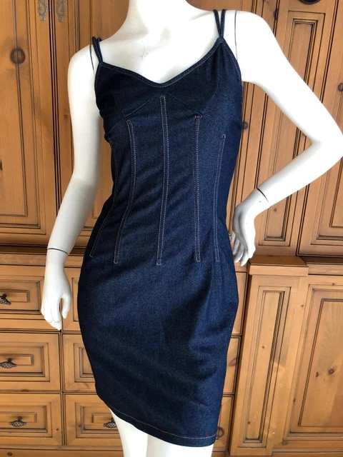 Dolce and Gabbana D&G denim lace up bustier corset Dress IT44UK12US8EU38 Dolce and Gabbana D&G denim lace up bustier corset Dress IT44UK12US8EU38