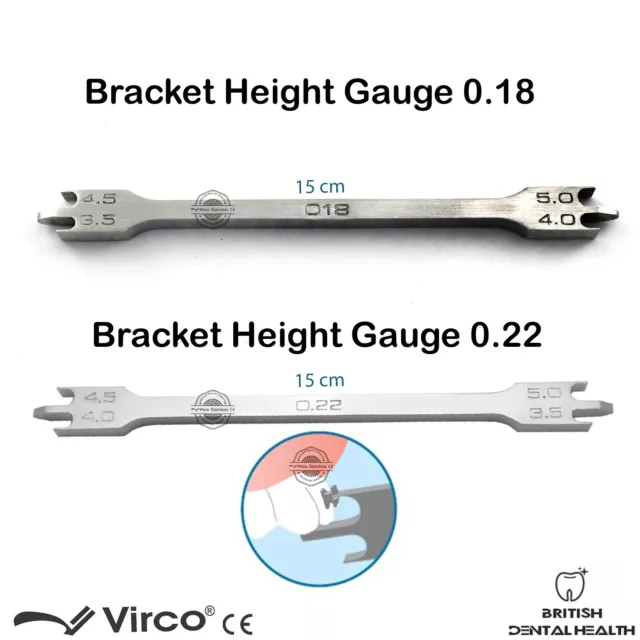 Orthodontic Bracket Height Gauge for Indirect Bonding Positioning Tool 3.5mm-5mm