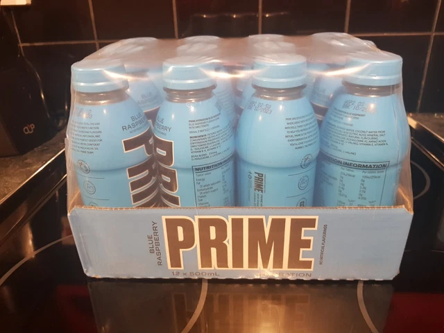 Prime Rasiberry PRIME HYDRATION DRINK Blue Raspberry 12x500ml pack KSI and Logan Paul ...