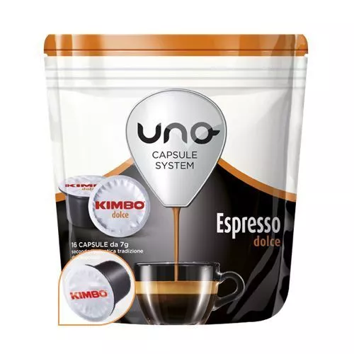 192 Cialde Caffe' Uno Capsule System Kimbo Espresso Dolce Originali Break Shop