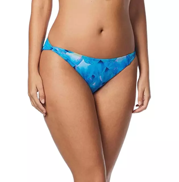Coco Reef Women's Bikini Bottom Swimsuit, Blue Pastel Watercolor, Large MSRP $47
