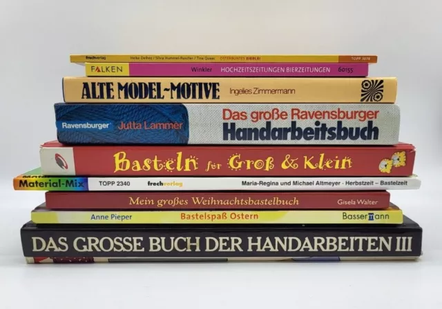 Auswahl Handarbeitsbücher / Bastelbücher