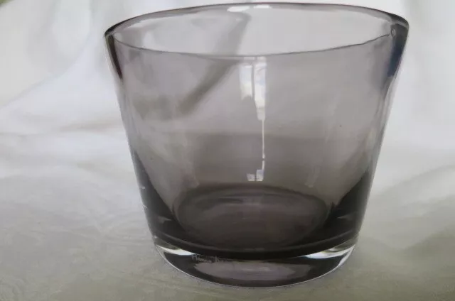 COUPE en VERRE FUME - HENRY DEAN - DECORATIVE GLASS BELGIQUE
