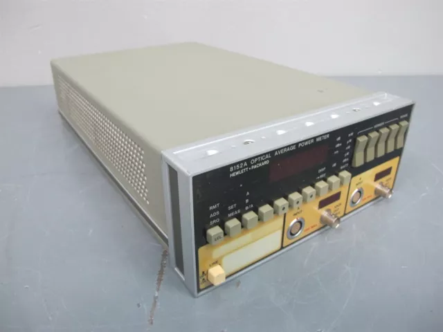 HP 8152A Optical Average Power Meter S/N 2550G00491