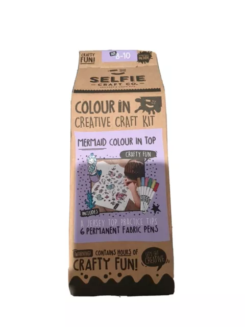 Mermaid Colour In Top from the Selfie Craft Co - Childrens Craft Kit