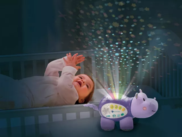 Ab 0 Monate Vtech Baby Nacht Licht + Musik Geschichten Sternenlicht Nilpferd