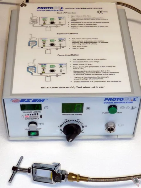EZEM  Protocol Colon Insufflator ProtoCO2L With Quick Ref Guide