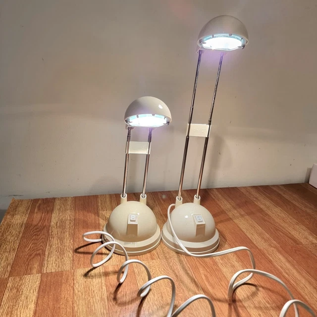 2 X VINTAGE IKEA Espressivo Halogen Desk Lamp Swing Arm Telescoping