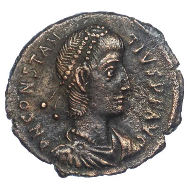 Coin Roman Constance II Maiorina Reduced 355-354 Cyzicus RIC.110 Copper