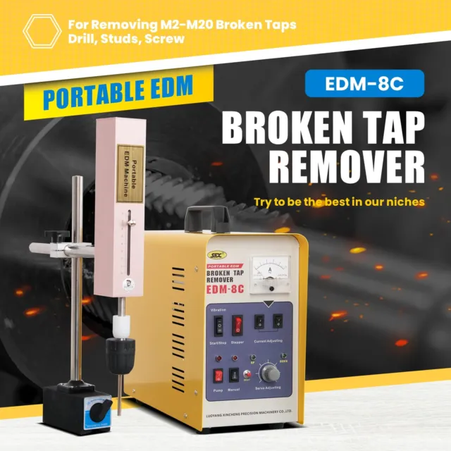 EDM-8C Mini Portable EDM Electrodes Spark Erosion Machine Portable Tap Burner