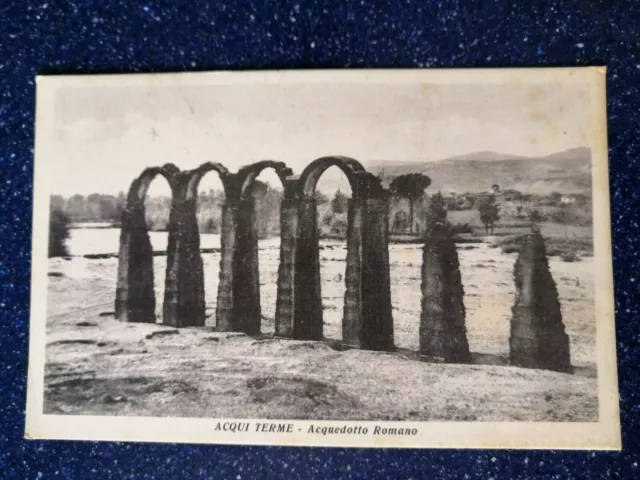 Cartolina Acqui Terme Acquedotto Romano viaggiata 1952