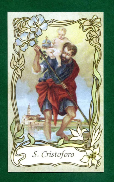 Santino  San Cristoforo  Image Pieuse - Holy Card Santini