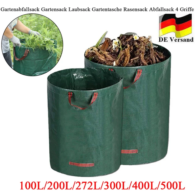 Gartenabfallsack Gartensack Laubsack Gartentasche Rasensack Abfallsack 4 Griffe
