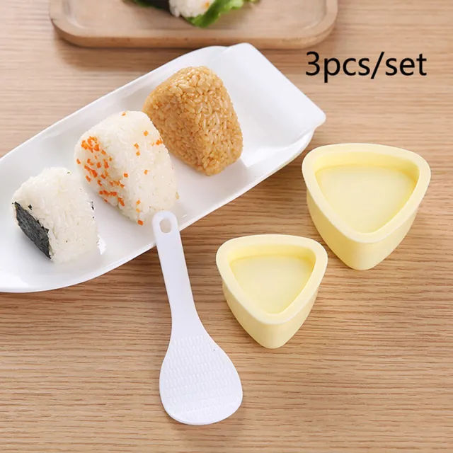 3PCS/Set DIY Sushi Mold Onigiri Rice Ball Food Press Triangular Sushi Maker  RU