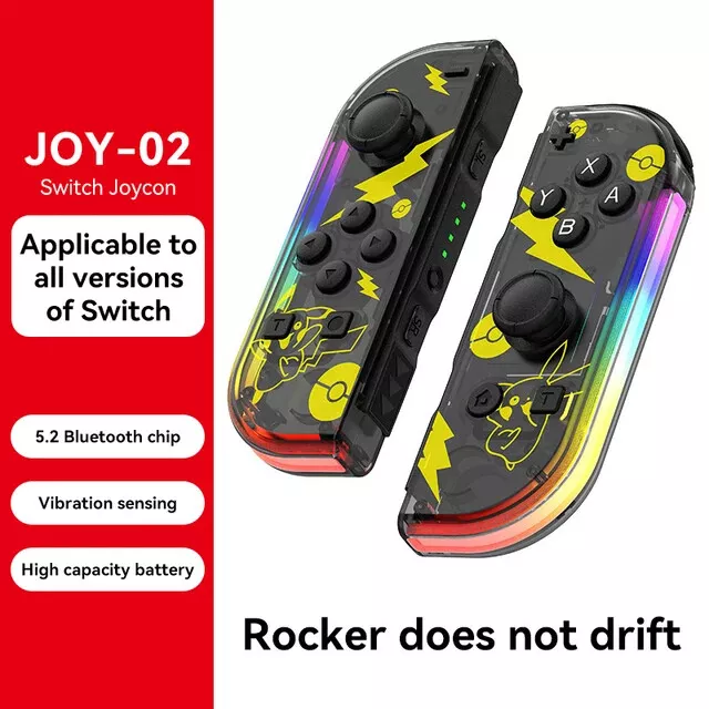 ✅Controller Gamepad Nintendo Switch Joy Con Sinistra Destra Coppia PIKACHU