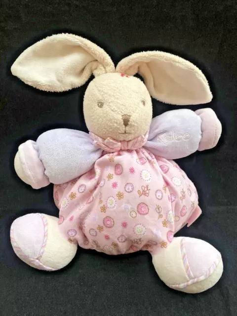 Kaloo Lilirose Bunny Rabbit Chubby Comforter Soft cuddly pink Cuddle Toy lilac 3