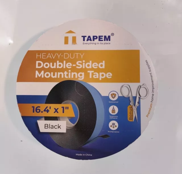 Double Sided Tape Heavy Duty 16.4 Ft X 1" Premium Mounting Tape Acrylic Double S