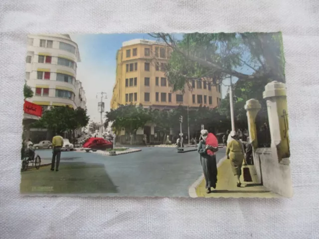 Cpsm Afrique Maroc Tanger Place De France