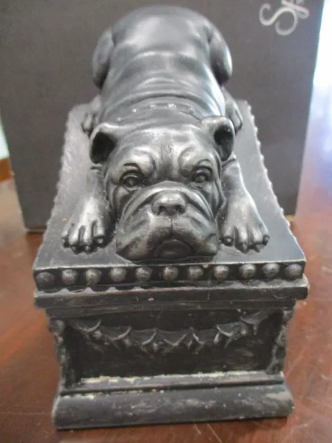 Bulldog Metal Figurine Collectible 4.5 X 3.5 X 5.5'' Dog Lover