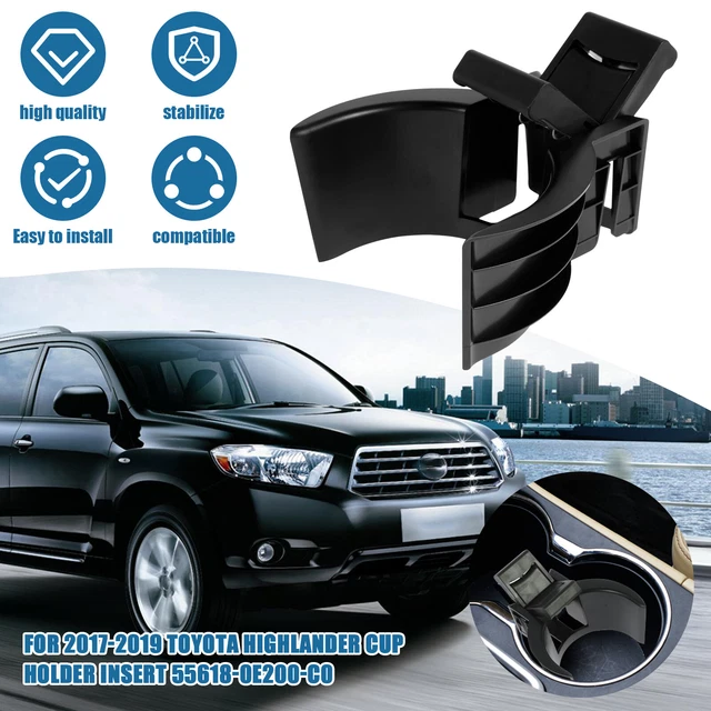 CENTER CONSOLE CUP Holder Insert Divider For Toyota Highlander Kluger