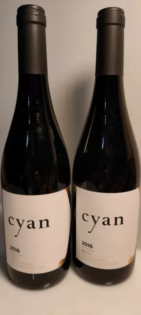 2 Botellas Vino CYAN 2016 RESERVA Rioja De Bodegas Carlos Moro