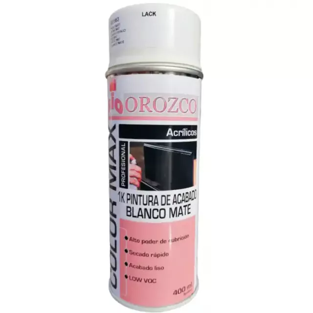 Spray Pintura Blanco Mate 400ml.