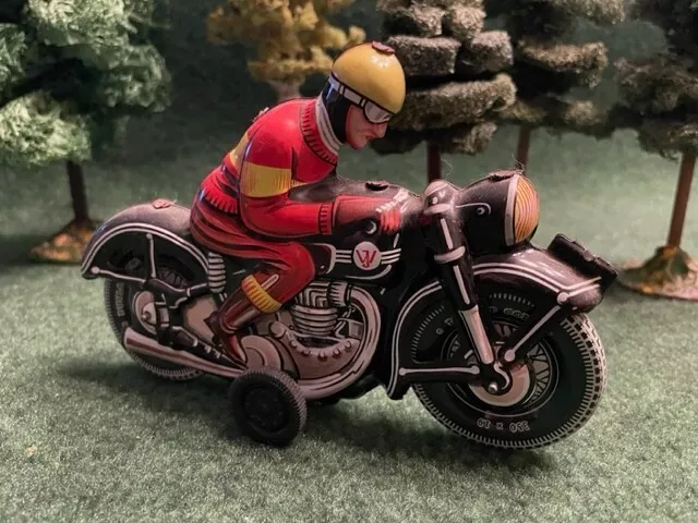 Blechspielzeug Motorrad  im Stil der 1950er Jahre