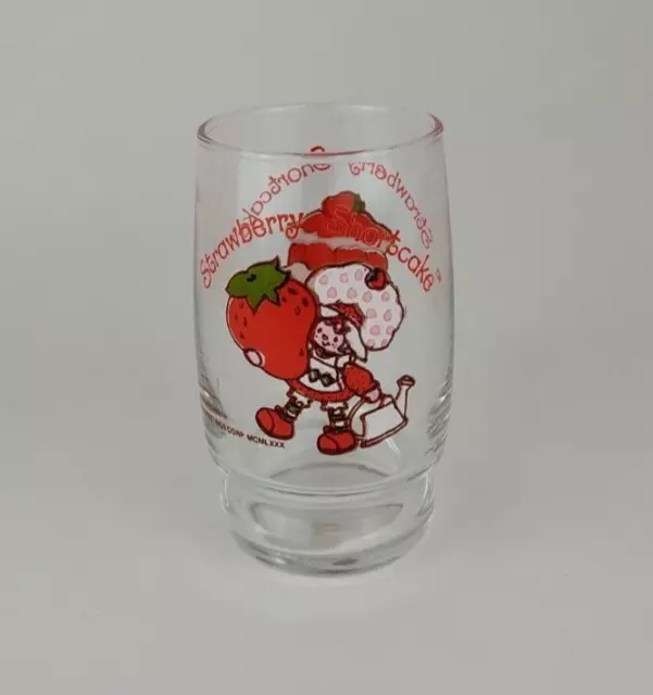 Vintage Strawberry Shortcake Small Drinking Glass American Greeting Corp. 1980