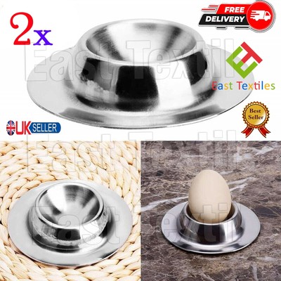 ZOZOSEP Portauova Holder Egg Cup Porta Uova in Acciaio Inox Coque 4 Pezzi 