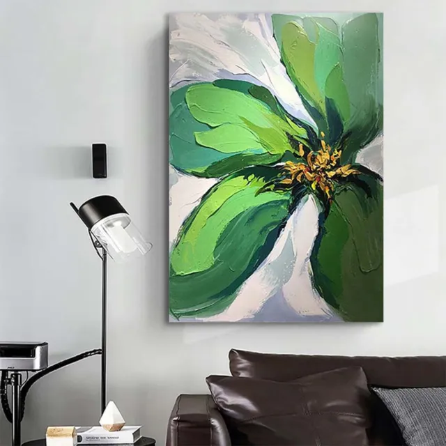 Abstract Floral Decorative Canvas Handmade Wall Art Oil Painting Modern