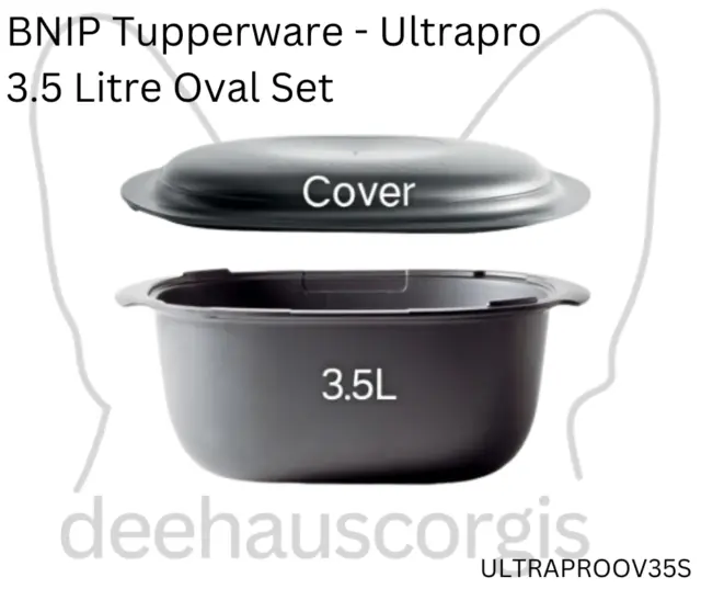 Brand New in Packaging Tupperware Ultrapro Oval 3.5 Litre Set