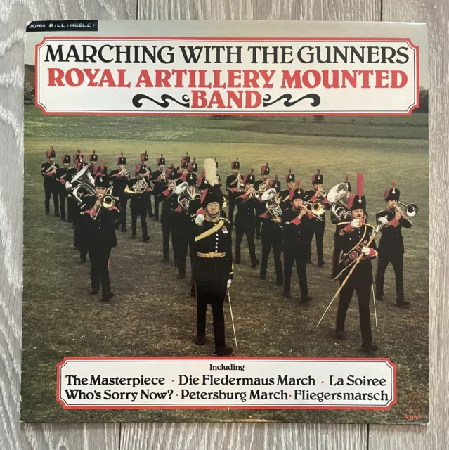 Marching With The Gunners Royal Artillery Mounted Band 1980 EMI Vinyl LP