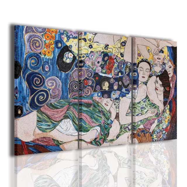 Quadri Moderni Gustav Klimt Mosaic Quadro Moderno Pittori Famosi Stampa Su Tela