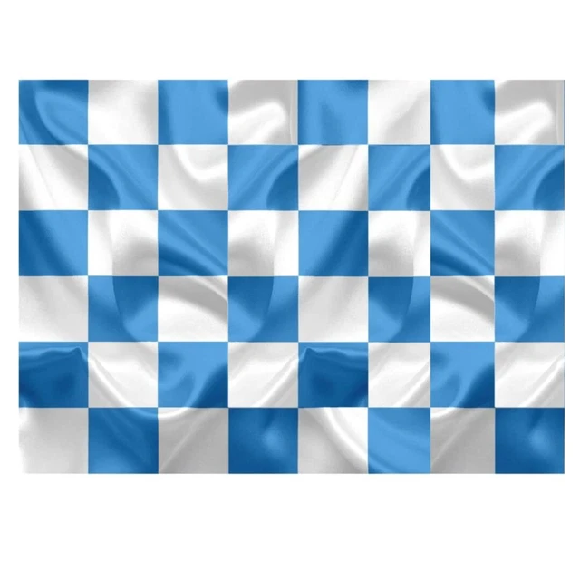 AZ FLAG Bandiera STRISCIE Blu E Bianche 150x90cm - Bandiera A Striscia Azzurra E Bianca 90 x 150 cm