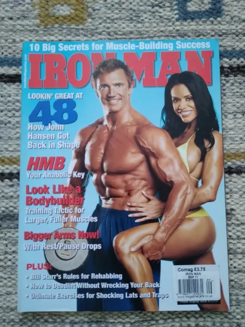 Ironman Bodybuilding Magazine September 2011 John Hansen Cover