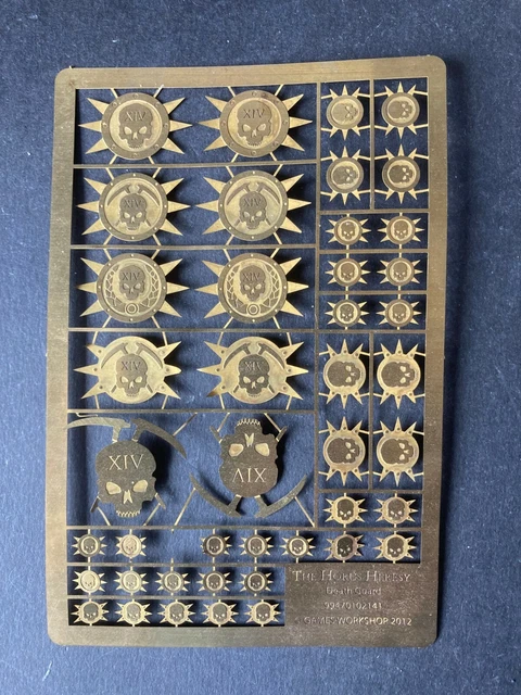 FORGEWORLD ETCHED BRASS Death Guard Chaos Warhammer Horus