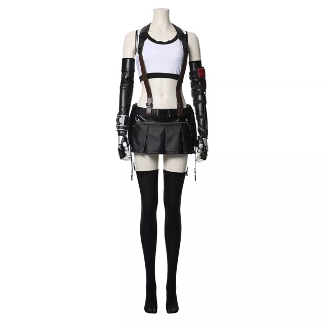 Final Fantasy VII Remakes Tifa Lockhart Cosplay Costume Halloween Uniform