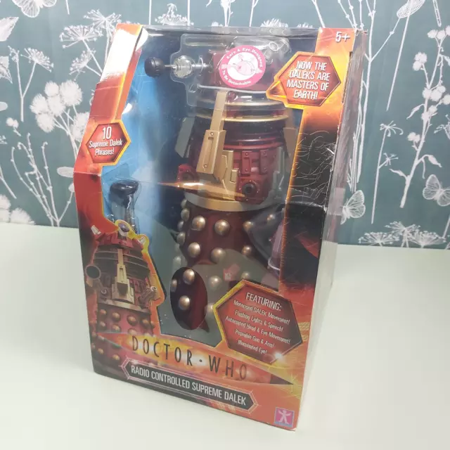 Doctor Who Radio Controlled Supreme Dalek 14" BBC Red SEALED