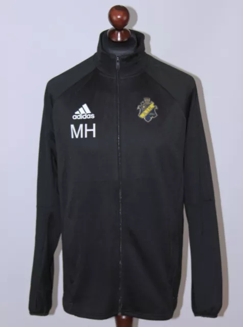 AIK Fotboll Sweden training football player issue jumper jacket Adidas Size L