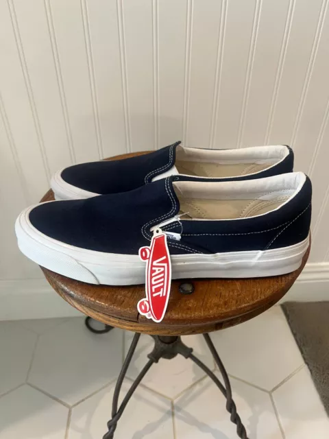 Mens New Vans Vault Og Slip-On Canvas Midnight Blue. Size 11.5. Top Quality Shoe