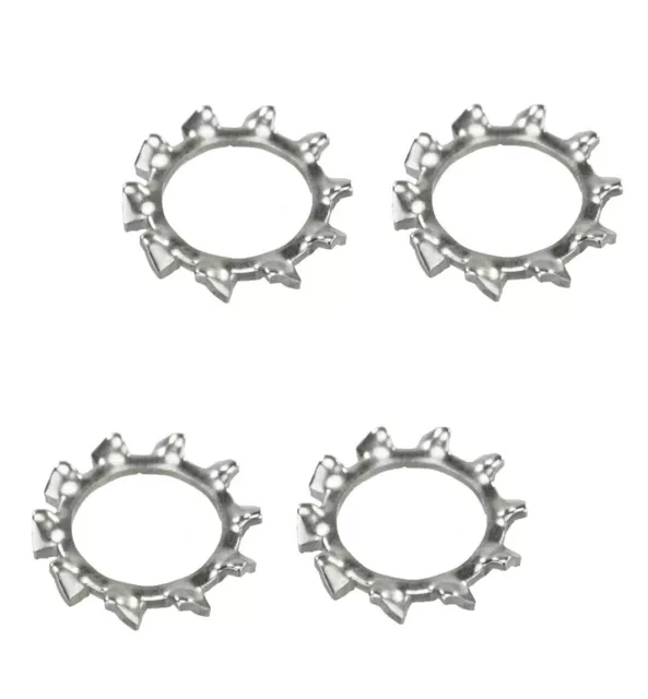 4 x Zahnscheibe Sicherung scheibe M10 DIN 6797 Edelstahl 2,2 Mofa Moped