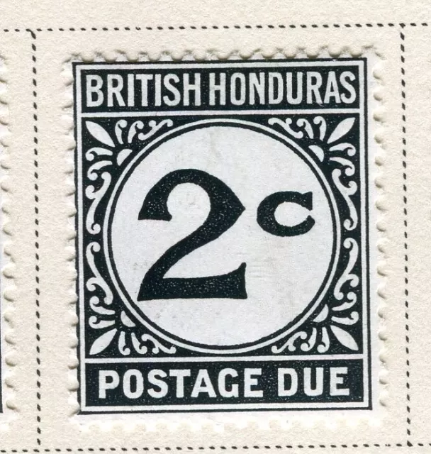 BRITISH HONDURAS; 1923 early Postage Due issue fine Mint hinged 2c. value